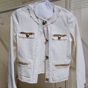 Generation Love White Denim Jacket Small